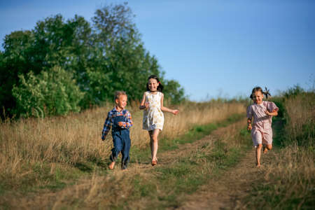 The Children in rural areas a liveの写真素材