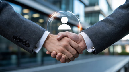 Business Handshake Partnership Agreement Conceptの素材