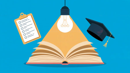 Education Knowledge Learning Concept Illustrationの素材