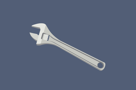 Vector Illustration of a Wrenchのイラスト素材