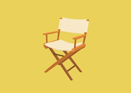 Vector Illustration of a Director Chairのイラスト素材