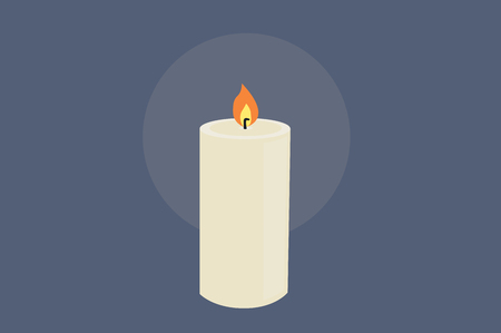 Vector Illustration of a Candleのイラスト素材