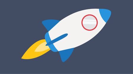 Vector Illustration of a Rocketのイラスト素材