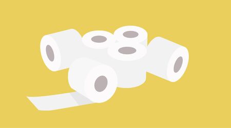 Vector Illustration of Toilet paperのイラスト素材