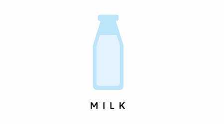 Milk Bottle Icon. Vector isolated illustration of a milk bottleのイラスト素材