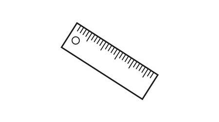 Ruler vector icon, ruler in modern flat style. Vector isolated illustrationのイラスト素材