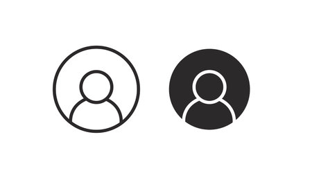 User Icon Set. Vector isolated illustration of a person avatarのイラスト素材