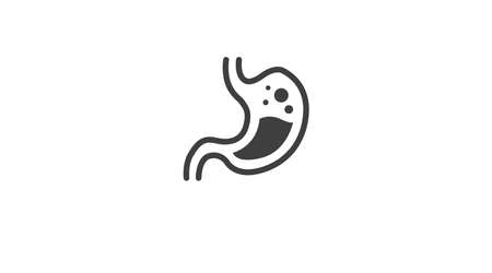 Stomach Icon. Vector isolated illustration of a stomachのイラスト素材