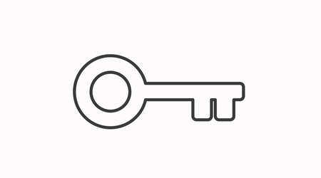 Key Icon. Vector flat isolated illustration of a keyのイラスト素材