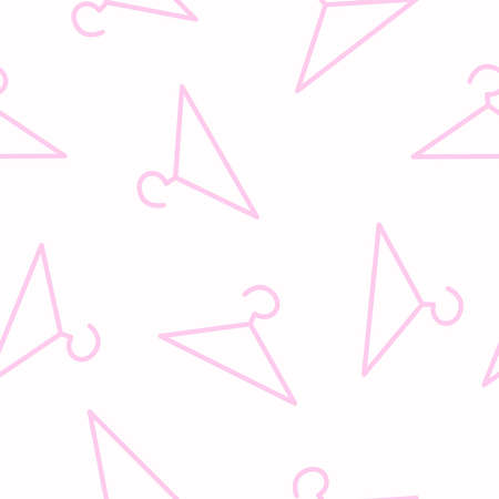 Fashion hangers pattern. Vector isolated seamless pattern or backgroundのイラスト素材