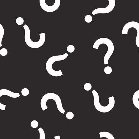 Question Mark Pattern. Vector seamless pattern or backgroundのイラスト素材