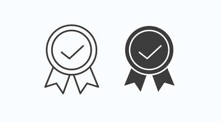 Quality icon Set. Vector isolated editable flat illustration setのイラスト素材