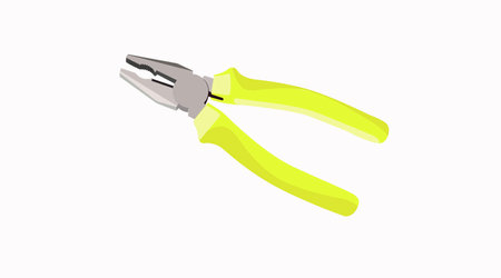 Vector Isolated Illustration of Pliers. Vector flat illustration or Icon.のイラスト素材
