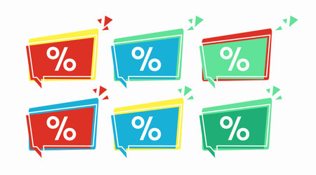 Banner Illustration. Vector isolated illustration of a Banner with a Discountのイラスト素材