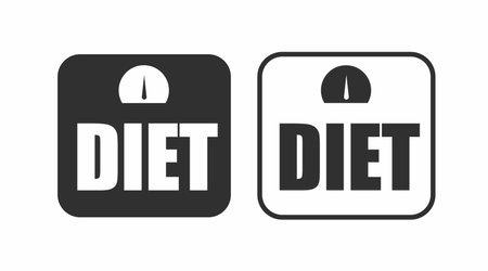 Diet Icon or Sign. Premium quality simple element in different styles from fitness icon collection.のイラスト素材