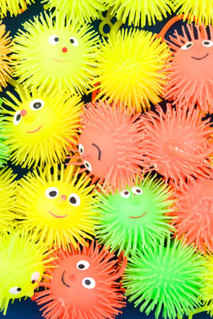 Rubber balls background の写真素材