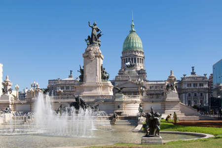 The National Congress in Buenos Aires, Argentinaの写真素材