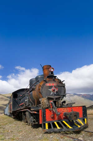 Old Steam Locomotive in Patagonia,  Old Patagonian Express "Trochita"の写真素材