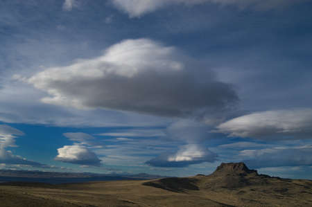 Cloudy Sky Over Patagonia Desert の写真素材