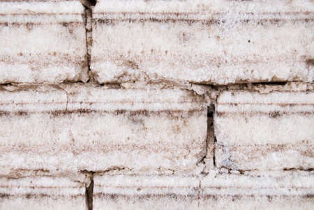 Salt Pans used as bricksの写真素材