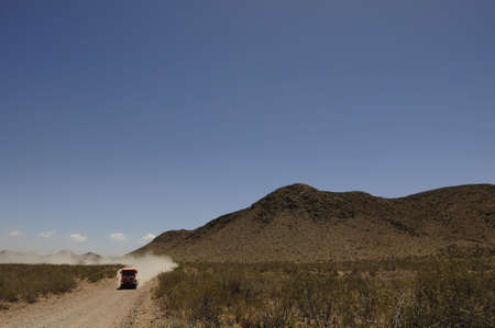 MENDOZA, ARGENTINA - JANUARY 15 2010 - A 4x4 Truck in the Rally DAKAR Argentina - Chile 2010のeditorial素材
