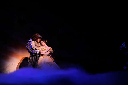 BUENOS AIRES, ARGENTINA - MARCH 26: Opening of Disney Musical The Beauty and the Beast in Opera Theater. March 26, 2010 in Buenos Aires, Argentinaのeditorial素材