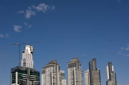 Concrete Building Construction with Cranesの写真素材