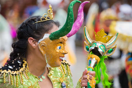 ORURO, BOLIVIA - MARCH 5: Dancers at Oruro Carnival in Bolivia, declared UNESCO Cultural World Heritage. March 5, 2011 in Oruro, Bolivia
のeditorial素材