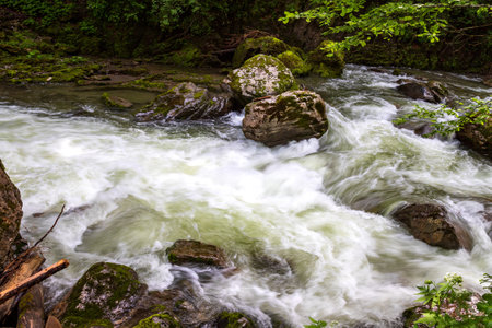 River Breitach in gorge at Breitachklamm, Germany