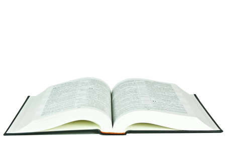The open book on a white background with a black cover can be used for various ads