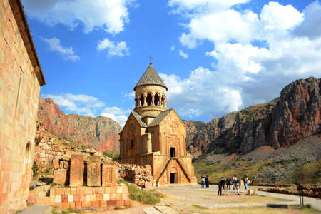 The unique two-storey church of Bourtelashen in Noravank is one of the unique treasures of Armenian architectureの写真素材