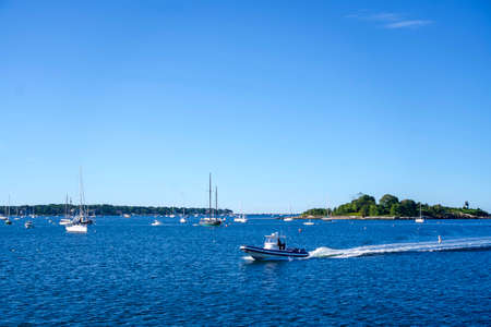 Whale watch in Boston, enjoy the end of summer.の写真素材