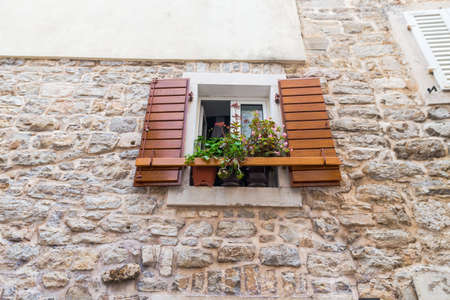 Beautiful elements of old cities in Montenegro.の写真素材