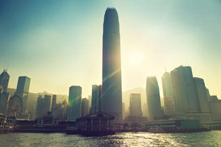 Sunset in Hong Kongのeditorial素材