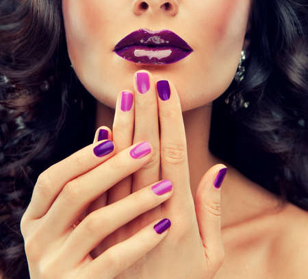 Luxury fashion style, manicure, cosmetics and make-upの写真素材