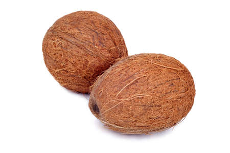 Coconut fruit isolated on white background