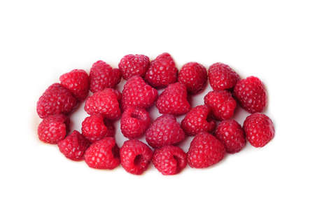 Raspberries  isolated on white background