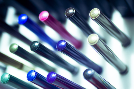 Eye liner mascara makeup eyeliner retail store shop.の写真素材