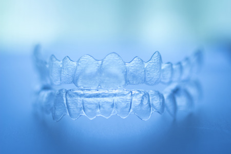 Invisible dental teeth brackets tooth aligners plastic braces retainers to straighten teeth....