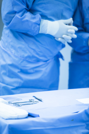 Hospital emergency surgery operating emergency room medical clinic real life photo of hands of...