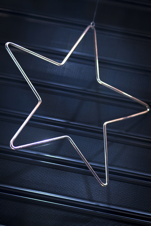 Shop fashion clothes store window starChristmas displayの写真素材