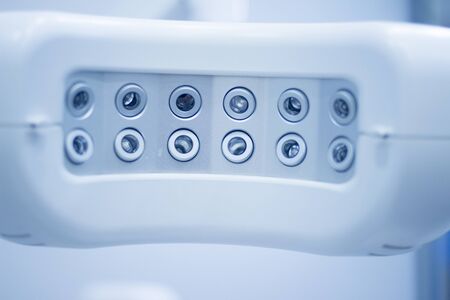 Dental instrumenation dentist equipment in denstists surgery clinic used to treat tooth decay and gum disease.の写真素材