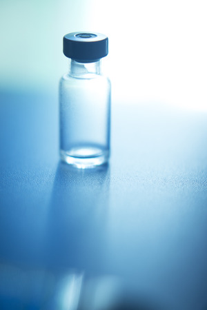 Phials of pharmaceutical insulin medication U-40 bottle photo.の写真素材