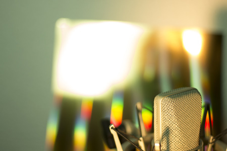 Audio recording vocal studio voice microphone with anti shock mount and built in anti pop filter for...