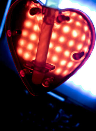 Valentine's Day love heart shape artistic color photo.