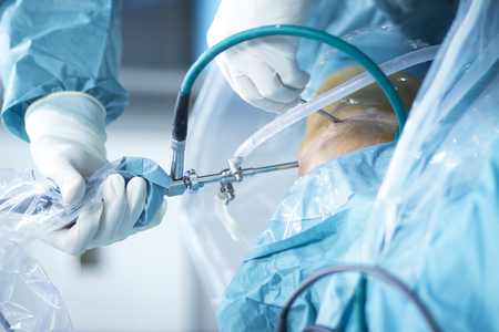 Orthopedics knee surgery Traumatology hospital surgical operation photo.の写真素材