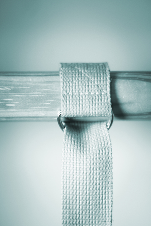 Yoga pilates fitness band strap in gym for sports and strength training.の写真素材