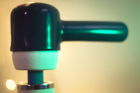 Sex toy female vibrator clitoral, g spot vaginal and anal stimulation attachment for magic wand artistic color photo.の写真素材