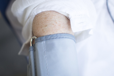 Cardiac blood pressure and irregular heart beat pulse rate meter to show resting heart rate in...
