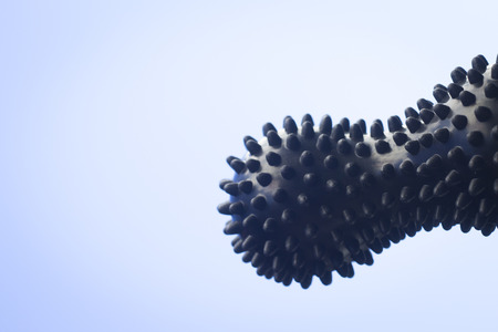 Spiky physiotherapy, fitness sports self massage peanut ball used to roll out tired, sore muscles,...